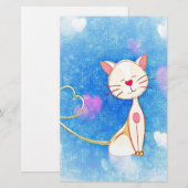 かわいい愛猫 便箋 (正面/裏面)