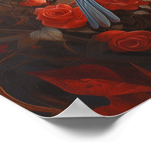 かわいい愛鳥 ポスター (角)