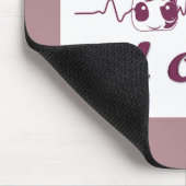 かわいい愛Unicornハートビート マウスパッド (コーナー)