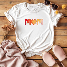 かわいい感傷的カラフルな | シンプル母の日 Tシャツ