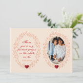 かわいい感傷的引用文記念撮影マザーズの日 シーズンカード (スタンド正面)