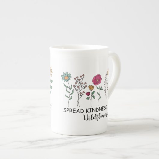かわいい感動的やさしい言葉 ボーンチャイナマグカップ (正面右)