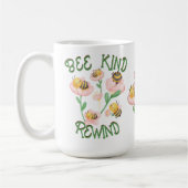 かわいい感動的ビーの種類 – 巻き戻し | コーヒーマグカップ (左)