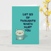 かわいい感動的励ましの引用文 カード (黄色い花)