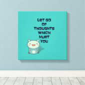 かわいい感動的励ましの引用文 キャンバスプリント (インサイチュ (ウッドフロア))