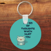 かわいい感動的励ましの引用文 キーホルダー (正面)