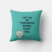 かわいい感動的励ましの引用文 クッション (裏面)