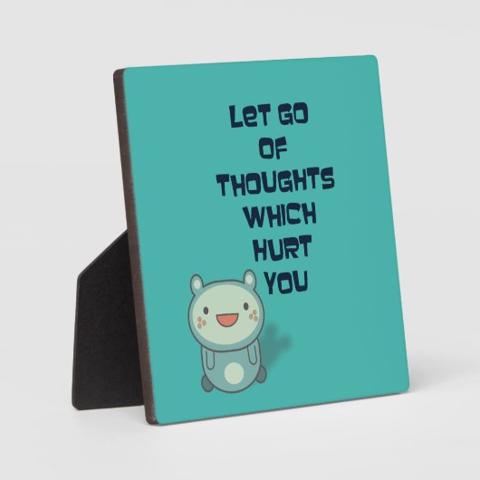 かわいい感動的励ましの引用文 フォトプラーク (正面)