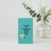 かわいい感動的励ましの引用文 名刺 (スタンド正面)