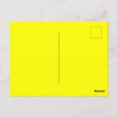 かわいい感動的引用文プリント黄 ポストカード (裏面)