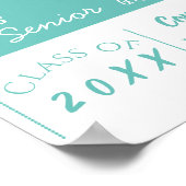 かわいい感動的引用文大学院写真卒業 ポスター (角)