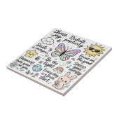 かわいい感動的 – ボホバタフライシールシート タイル (側面)