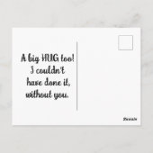 かわいい感謝していハムスターユー葉書 ポストカード (裏面)