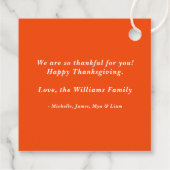 かわいい感謝の気持ち感謝祭|過去記事 フェイバータグ (裏面)