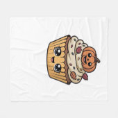 かわいい感謝カップケクラシックーキTシャツ フリースブランケット (正面(横))