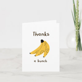 かわいい感謝カード　たくさんのバナナ サンキューカード