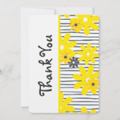 かわいい感謝カード 花柄の感謝のメモ サンキューカード (正面)