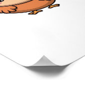 かわいい感謝クラシック七面鳥Tシャツ_1 ポスター (角)