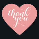 かわいい感謝ハートシールモダンシンプルサンゴ ハートシール<br><div class="desc">可愛い小さなTHANK YOUステッカーは、どんな大事な行事にも使用できる結婚-'s、赤ちゃんシャワー、出産発表、卒業式、手作り工芸品や小物包装用の衣類など。</div>