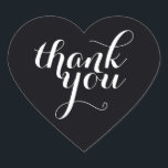 かわいい感謝ハートシールモダンシンプルブラック ハートシール<br><div class="desc">可愛い小さなTHANK YOUステッカーは、どんな大事な行事にも使用できる結婚-'s、赤ちゃんシャワー、出産発表、卒業式、手作り工芸品や小物包装用の衣類など。</div>