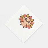 かわいい感謝七面鳥オーバーサイズTシャツ スタンダードランチョンナプキン (角)