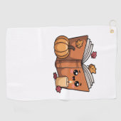 かわいい感謝本オーバーサイズTシャツ ゴルフタオル (横)