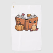 かわいい感謝本オーバーサイズTシャツ ゴルフタオル (正面)