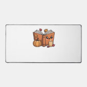 かわいい感謝本オーバーサイズTシャツ デスクマット (正面)