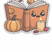 かわいい感謝本クラシックTシャツ シール (正面)