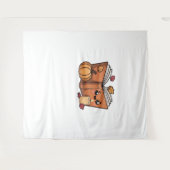 かわいい感謝本クラシックTシャツ タペストリー (正面(横))