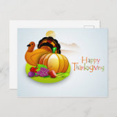 かわいい感謝状はがき シーズンポストカード (正面/裏面)