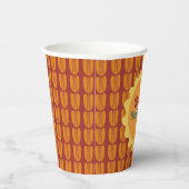 かわいい感謝祭のペカンのパターン 紙コップ (右)
