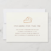 かわいい感謝祭のミニマリスト 招待状 (正面)