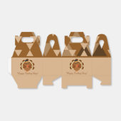 かわいい感謝祭の七面鳥の名前のメッセージを追加 フェイバーボックス (折り畳みなし)