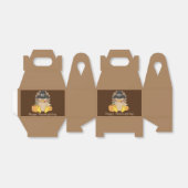 かわいい感謝祭の七面鳥の名前のメッセージを追加 フェイバーボックス (折り畳みなし)