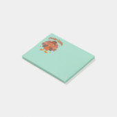 かわいい感謝祭の七面鳥の漫画 - 「ギャーギャー鳴け」 ポストイット (アングル)