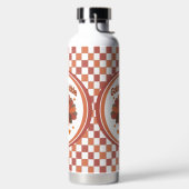 かわいい感謝祭の七面鳥の漫画 – "ゴブル・ゴブル" ウォーターボトル (左面)