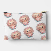 かわいい感謝祭の七面鳥 アクセサリーポーチ (裏面)