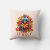 かわいい感謝祭の七面鳥 クッション (裏面)