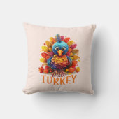 かわいい感謝祭の七面鳥 クッション (正面)