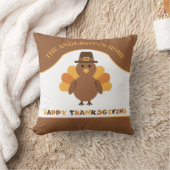 かわいい感謝祭の七面鳥 クッション (ブランケット)