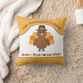 かわいい感謝祭の七面鳥 クッション (ブランケット)