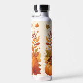 かわいい感謝祭の恐竜 ウォーターボトル (右面)