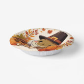 かわいい感謝祭の恐竜 ペーパーボウル (傾斜あり)
