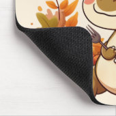 かわいい感謝祭の恐竜 マウスパッド (コーナー)