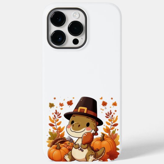 かわいい感謝祭の恐竜 Case-Mate iPhoneケース (裏面)