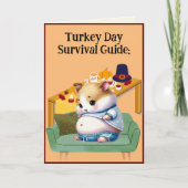 かわいい感謝祭の日サバイバルガイド シーズンカード (正面)
