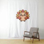 かわいい感謝祭クラシック七面鳥Tシャツ タペストリー (インサイチュ)