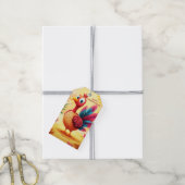 かわいい感謝祭ターキーギフトラベル ギフトタグ (より糸付き)