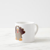 かわいい感謝祭トルコ エスプレッソカップ (正面右)